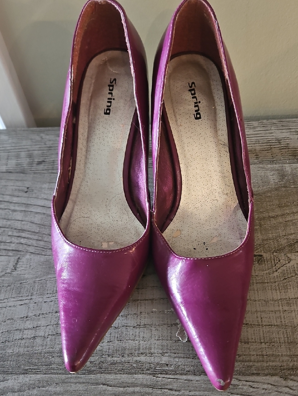 Call It Spring Magenta Pointed Toe Pumps